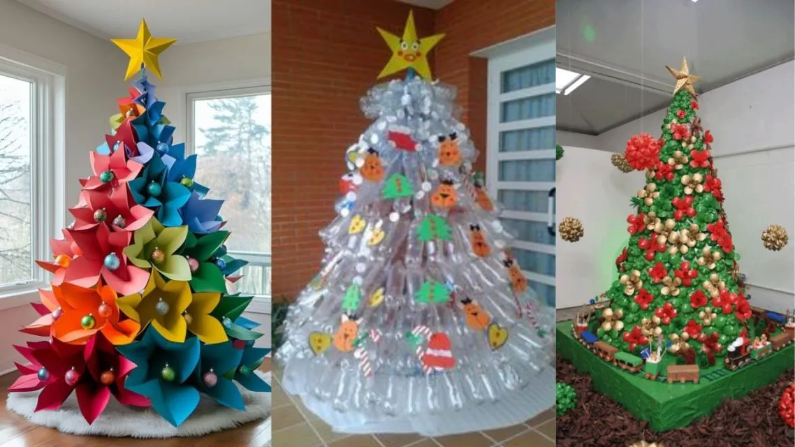 9 Ide Hiasan Pohon Natal Kreatif untuk Natalmu Lebih Berwarna 15 Hiasan Pohon Natal dari Barang Bekas Bertema Warna