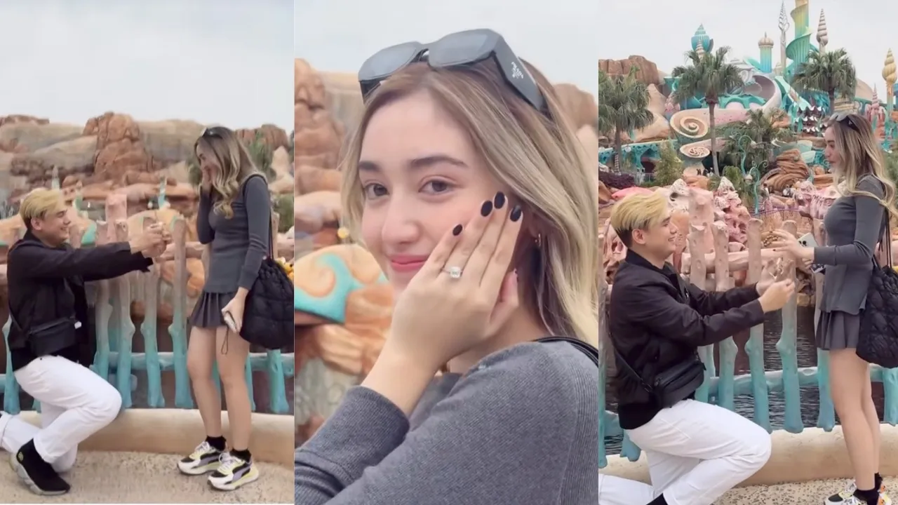 Resmi Menikah: 10 Momen Cinta Ranty Maria dan Rayn Wijaya Dari Cinta Tumbuh di Lokasi hingga Janji Sehidup Semati 15 Lamaran di Disneyland Tokyo Sesuai Impian Ranty