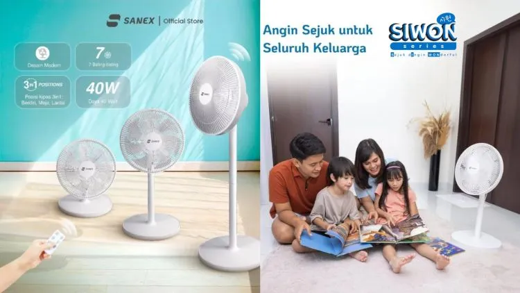 Review Sanex SSF-1221 R Siwon Series: Kipas Angin Remote 3-in-1