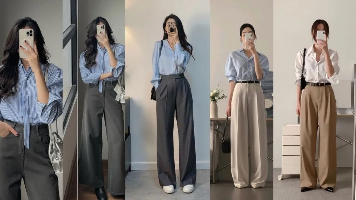 12 Ide Outfit Bukber Non Hijab yang Sopan & Tetap Stylish, Cocok buat Gen Z sampai Milenial 16 Blouse + Kulot High Waist