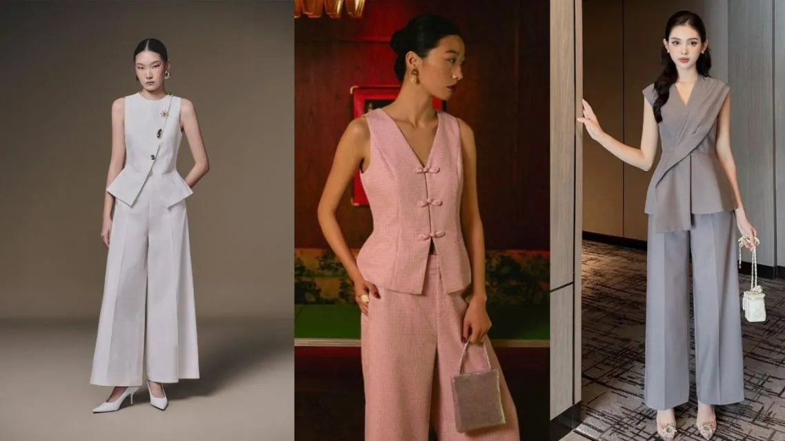 Vest Set Tailored + Straight Pants Modern