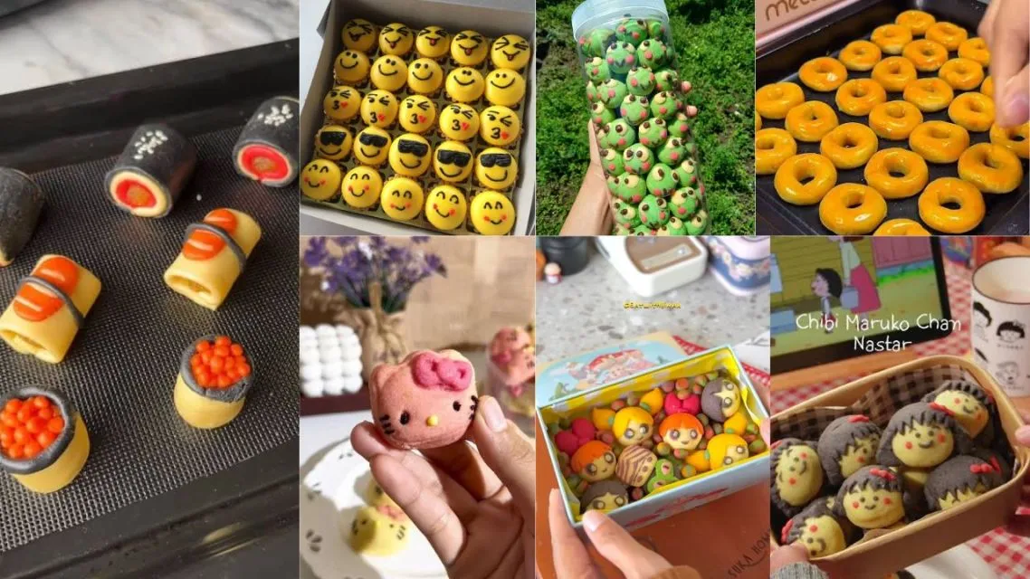 Kreasi Nastar Unik Bentuk Karakter dan Mini Food