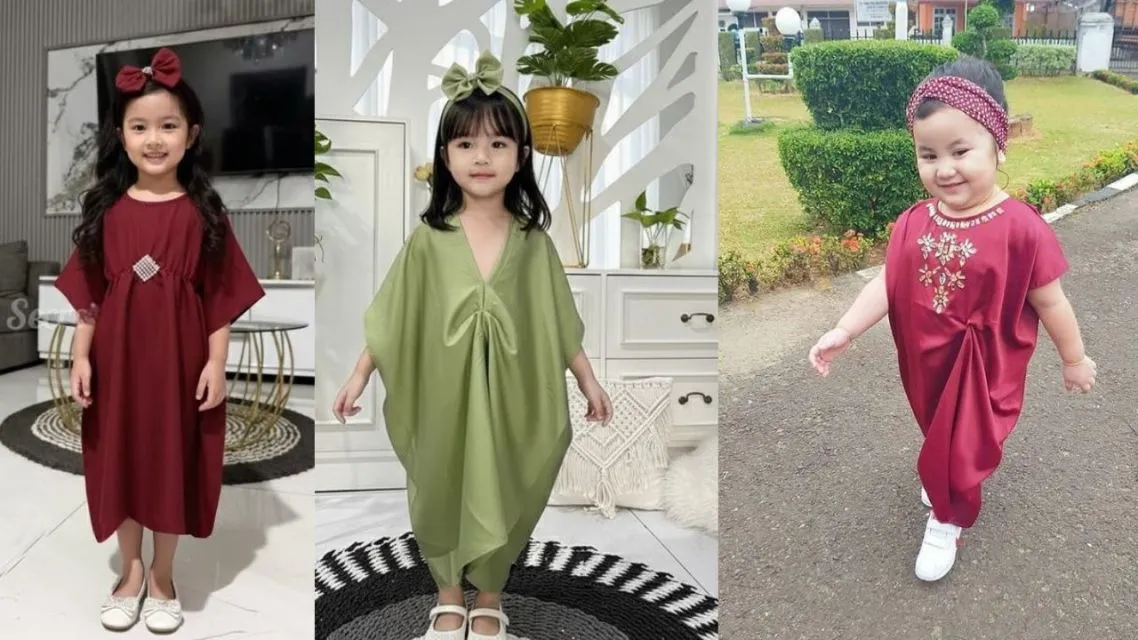 10 Baju Lebaran Anak Perempuan yang Cantik dan Stylish, Auto Si Kecil Jadi Pusat Perhatian 15 Kaftan Mini yang Nyaman Dipakai