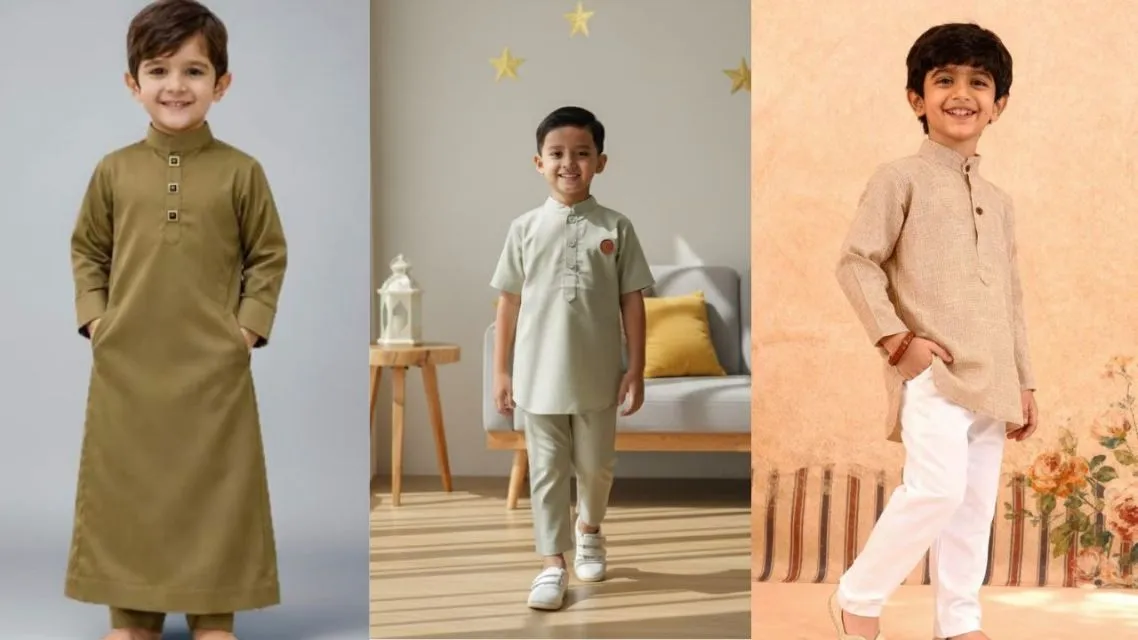 10 Baju Lebaran Anak Laki-Laki Stylish, Bikin Si Kecil Ganteng Maksimal 17 Baju Lebaran Anak Laki-Laki Warna Earth Tone