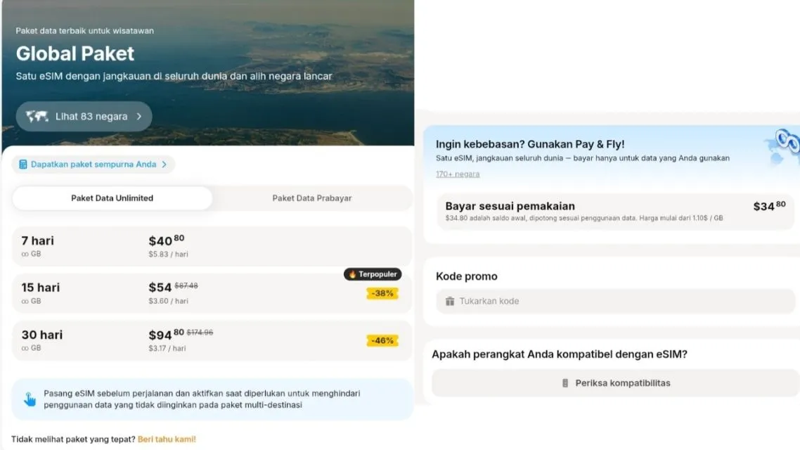 Yesim eSIM Review: Pengalaman Nyata Pakai Internet di 5 Negara Asia dalam Satu Bulan 10 Proses Pembelian dan Aktivasi