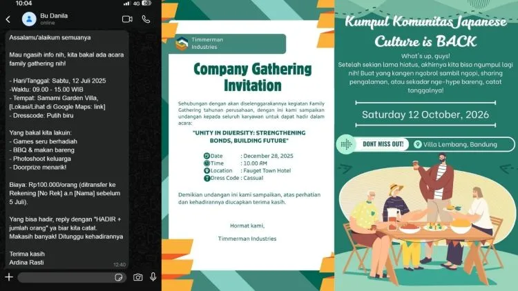 5 Contoh Undangan Family Gathering untuk Berbagai Acara