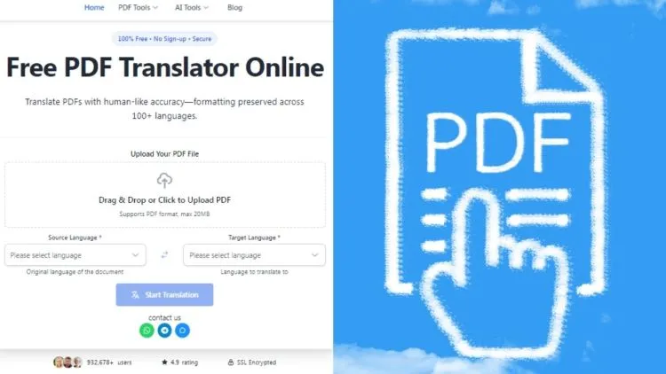 Free AI PDF Translator Online – Translate PDFs Without Losing Formatting