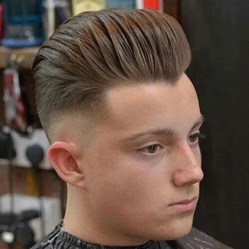 hipwee-Slicked-Back-Cut-with-Side-Fade-mens-hairstyles-for-round-faces