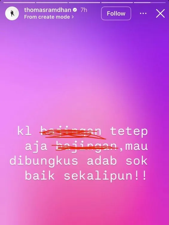 Bikin Geger! Thomas Ramdhan Isyaratkan Keluar dari GIGI, 25 April 2026 Panggung Terakhir? 7 hipwee-Story Thomas Ramdhan