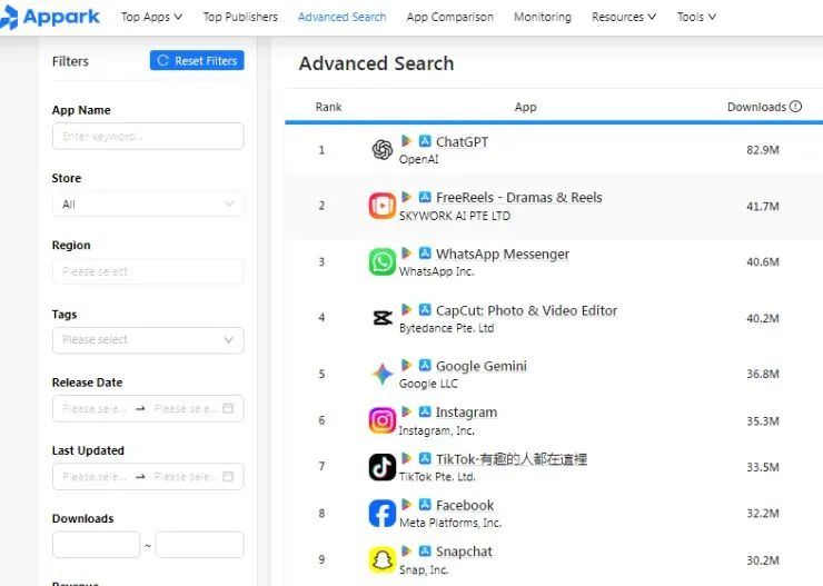 competitor app discovery