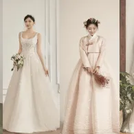 10 Inspirasi Gaun Pengantin Korea yang Bikin Kamu Seperti Princess!