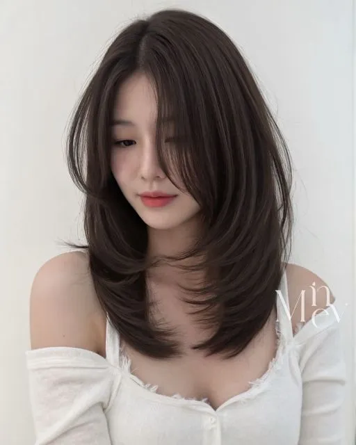 layered medium hair