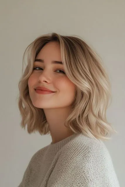 long bob natural wave