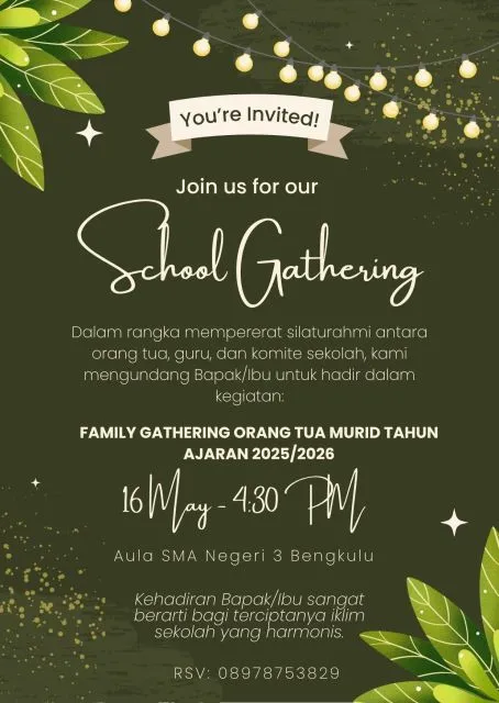 undangan family gathering sekolah