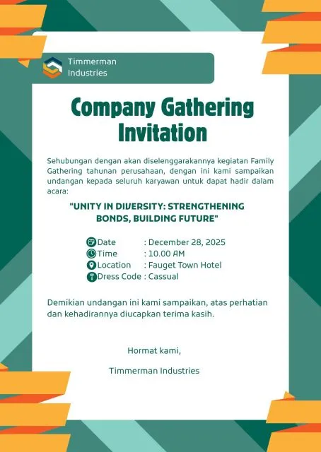 undangan gathering perusahaan