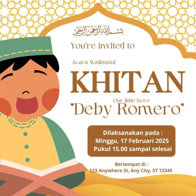 undangan khitanan modern