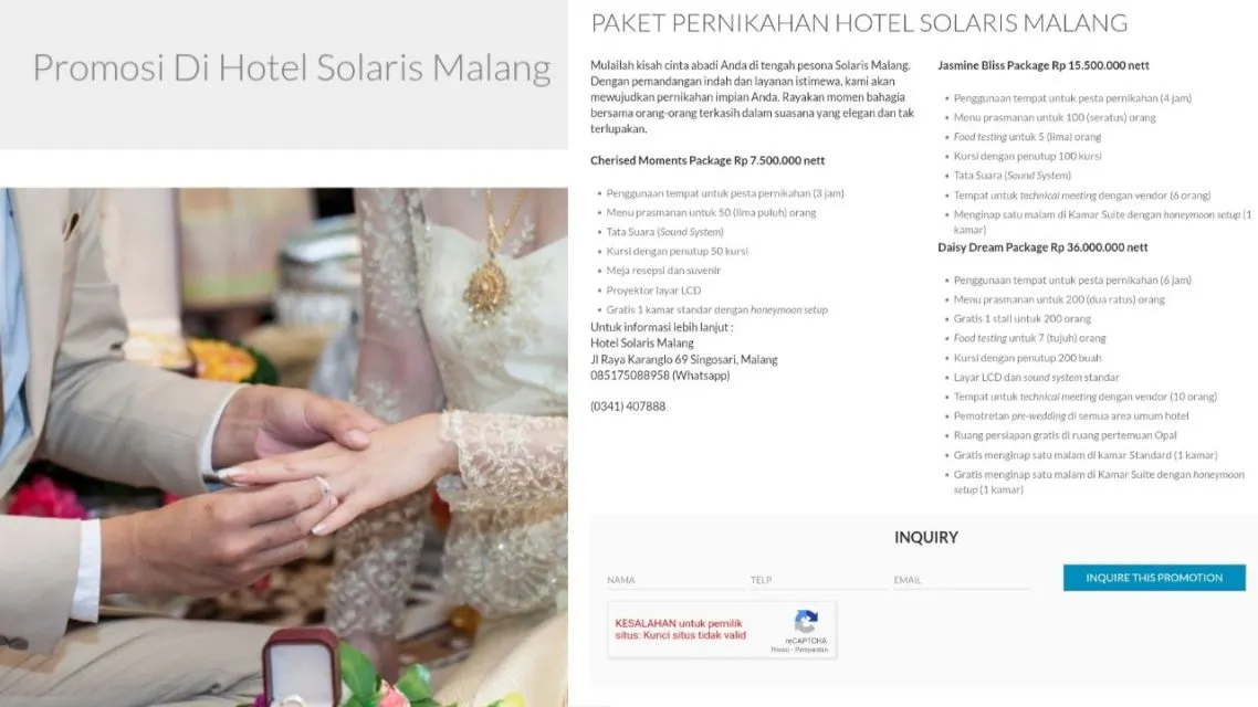 12 Paket Wedding Malang Terpercaya & Lengkap. Bikin Pernikahan Impian Jadi Nyata 17 Paket wedding Malang (4)