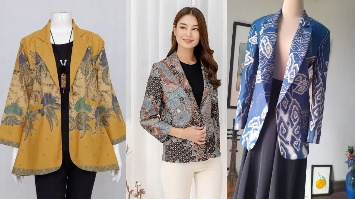 10 Model Outer Batik Kekinian yang Stylish dan Mudah di Mix & Match 19 Model outer batik kekinian (8)