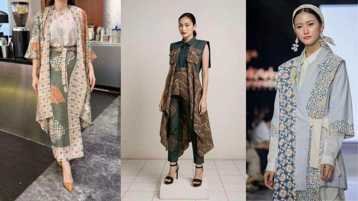 10 Model Outer Batik Kekinian yang Stylish dan Mudah di Mix & Match 20 Model outer batik kekinian (9)