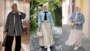 7 Outfit Jaket Jeans Hijab yang Stylish dan Nyaman Dipakai