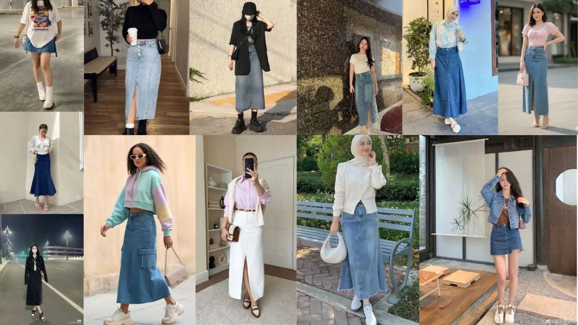 Memilih OOTD Rok Jeans Sesuai Bentuk Tubuh