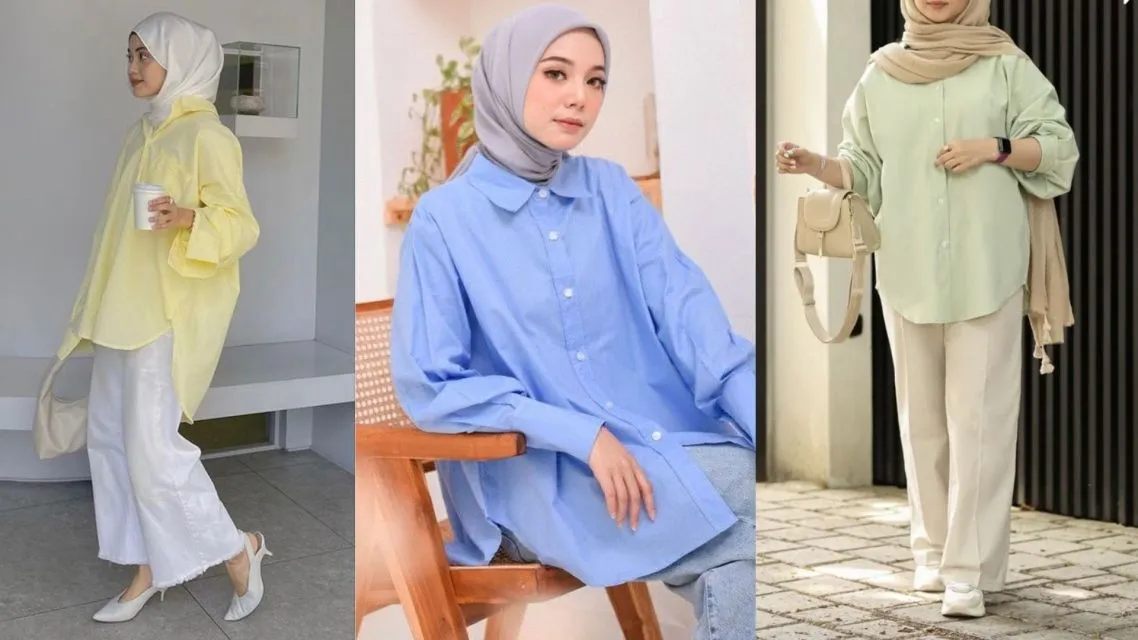 15 Outfit Kantor Wanita Hijab yang Elegan, Modern, dan Bikin Penampilan Makin Profesional 21 Outfit kantor wanita hijab (4)