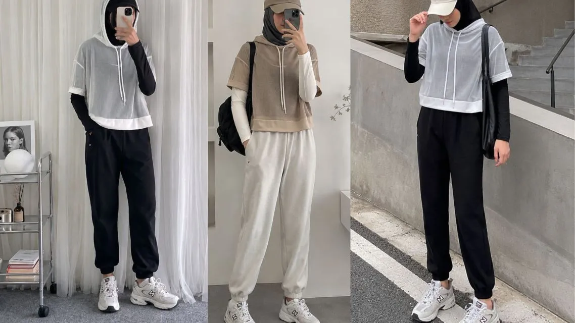 11 Outfit Jalan Sehat Hijab yang Nyaman, Stylish, dan Cocok untuk Aktivitas Outdoor 20 Outfit jalan sehat hijab (10)