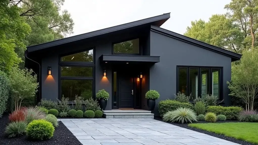 off black house exterior