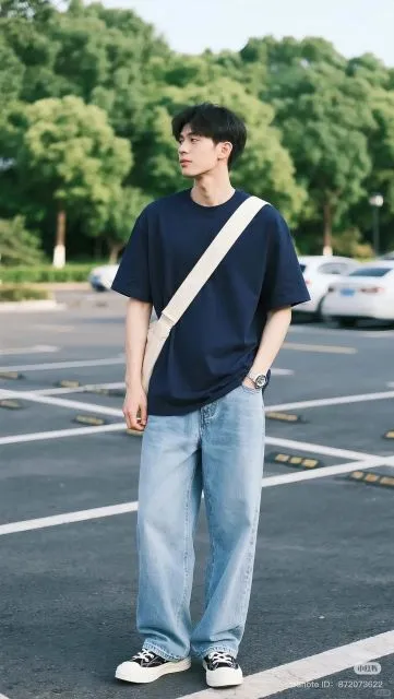 oversized t shirt dan jeans