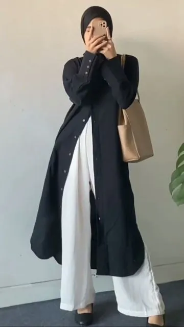 tunik basic dan straight pants