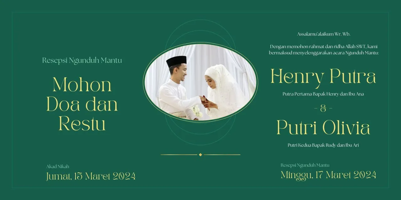 undangan acara ngunduh mantu islami