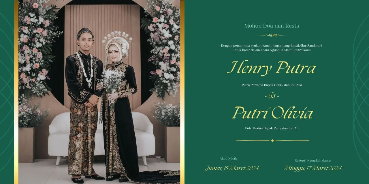 undangan ngunduh mantu minimalis