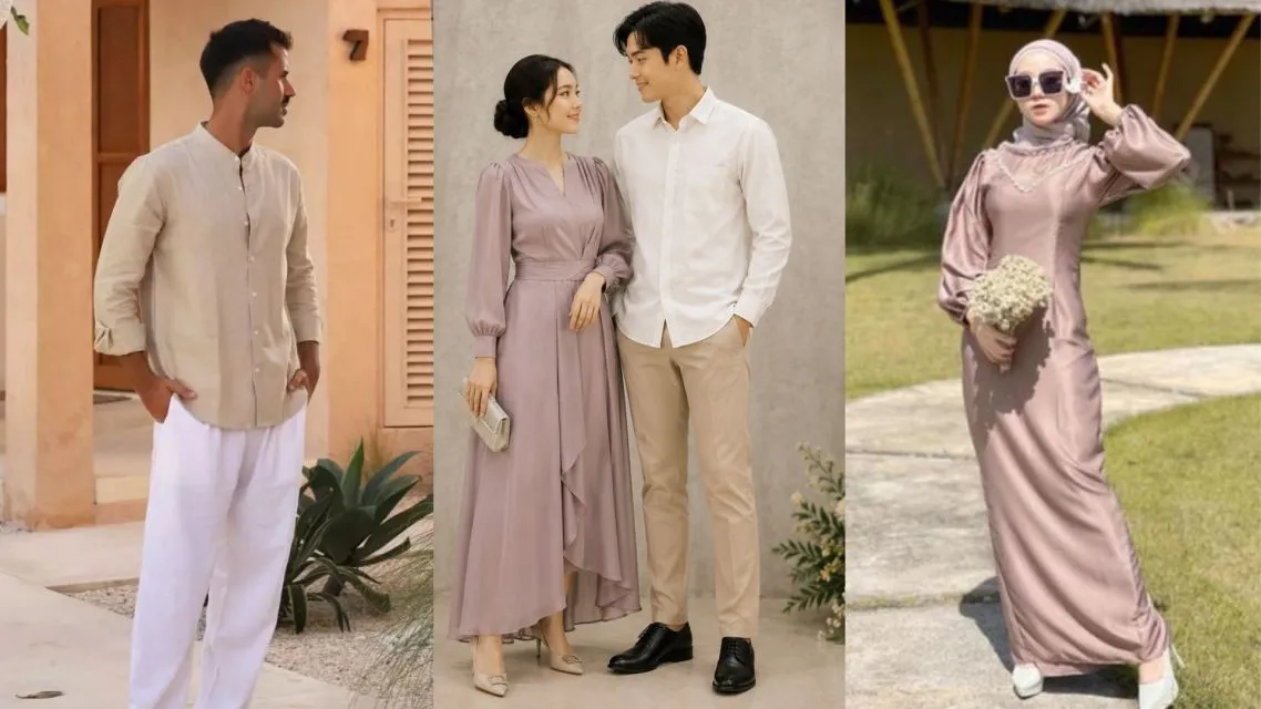 15 Inspirasi Baju Tunangan Sederhana Couple yang Elegan, Siap Ditiru 19 Baju Tunangan Sederhana (3)