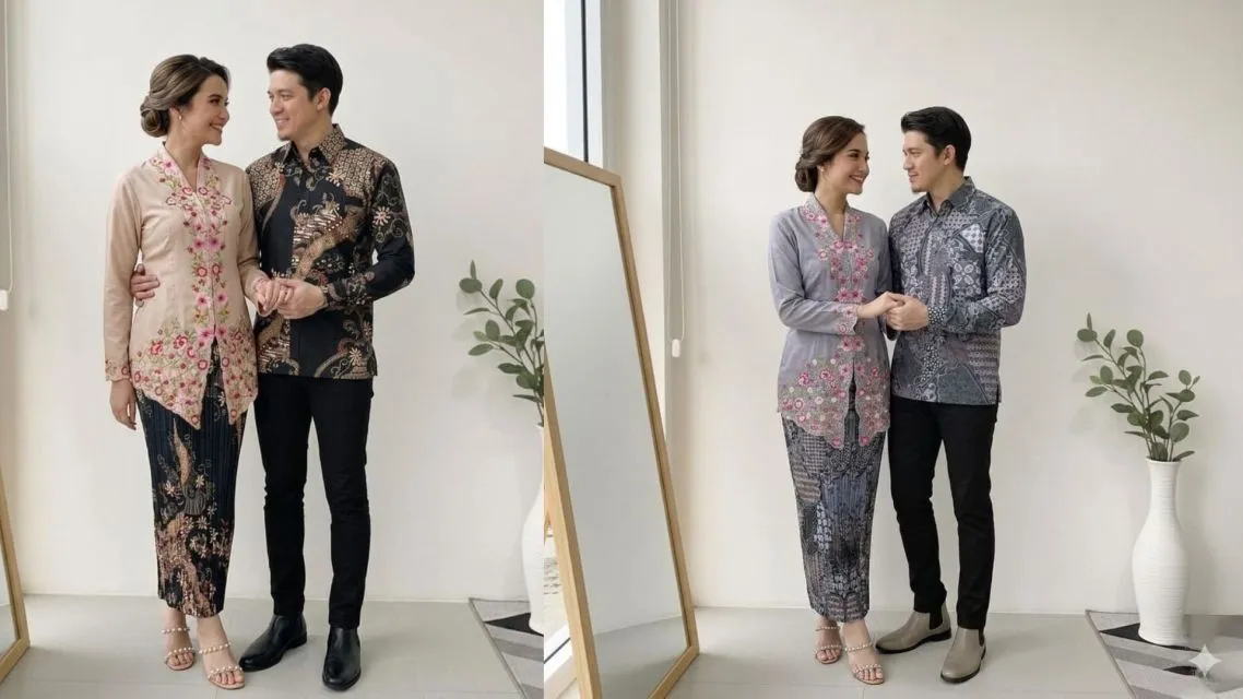 15 Inspirasi Baju Tunangan Sederhana Couple yang Elegan, Siap Ditiru 24 Baju tunangan sederhana (8)