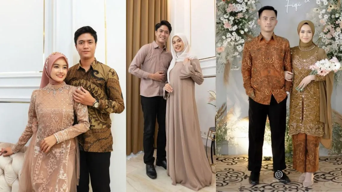 15 Inspirasi Baju Tunangan Sederhana Couple yang Elegan, Siap Ditiru 25 Baju tunangan sederhana-pinterest