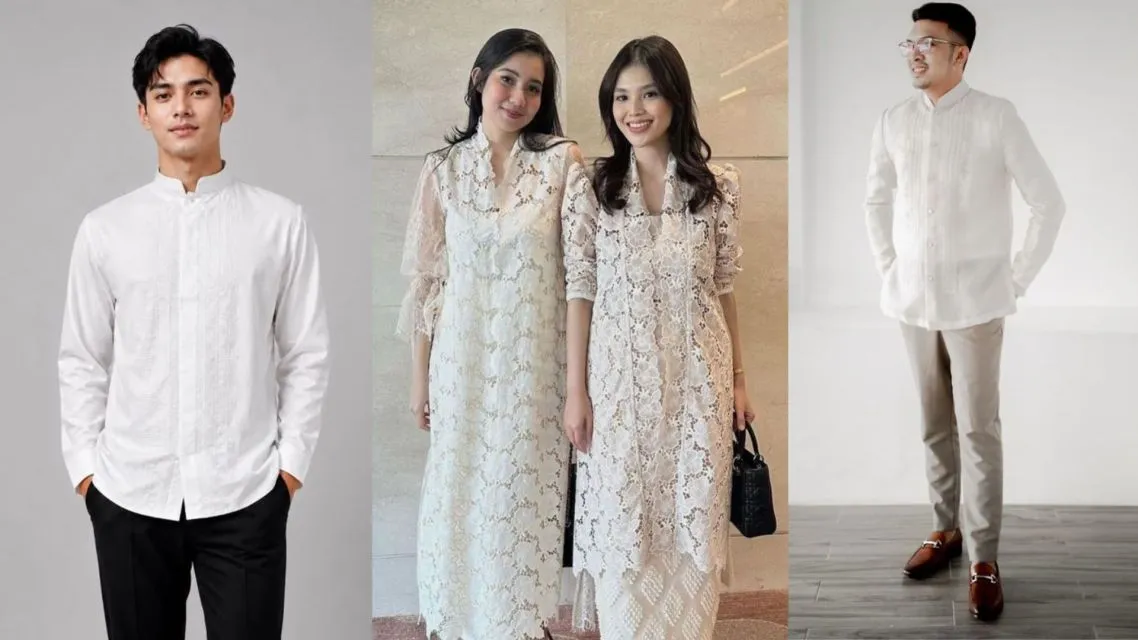 15 Inspirasi Baju Tunangan Sederhana Couple yang Elegan, Siap Ditiru 28 Baju tunangan sederhana (12)