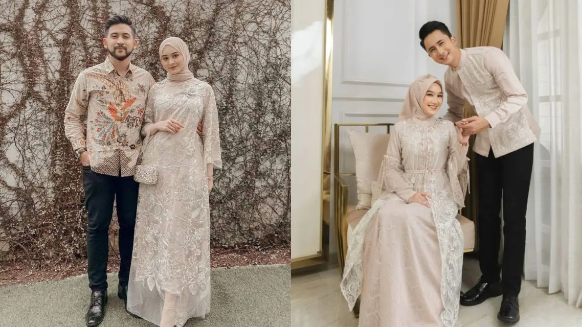 15 Inspirasi Baju Tunangan Sederhana Couple yang Elegan, Siap Ditiru 31 Baju tunangan sederhana (15)