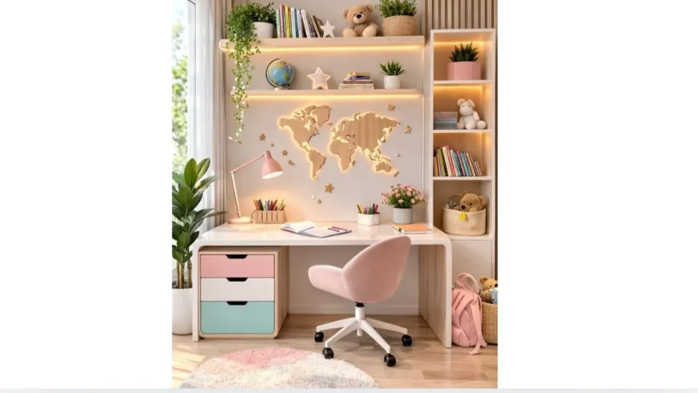 15 Dekorasi Kamar Anak Perempuan Cantik dan Estetik 25 Dekorasi kamar anak perempuan (9)