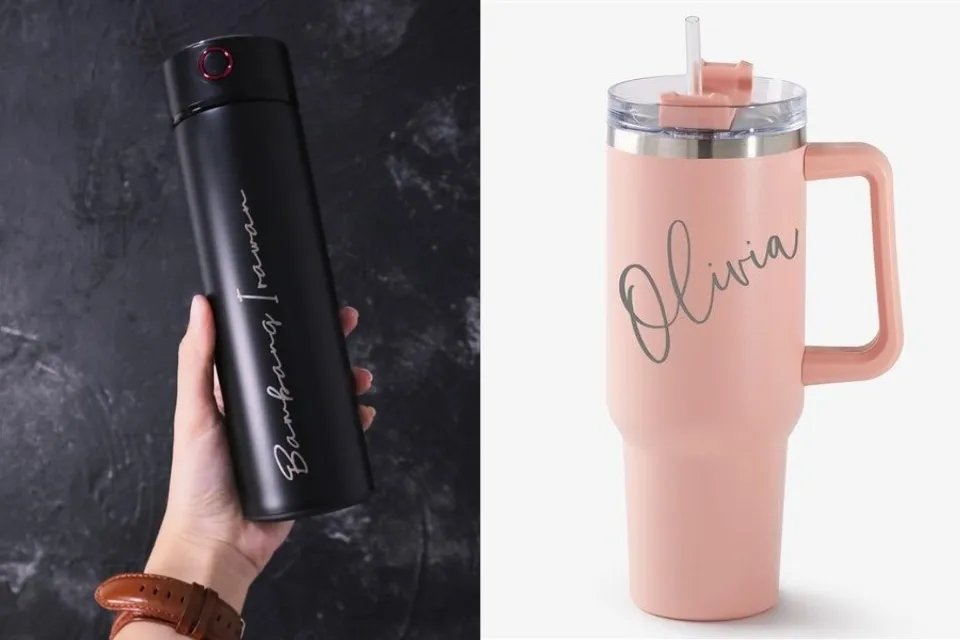 13 Ide Kado untuk Guru Wali Kelas Perempuan yang Cantik dan Anti Gagal 15 hipwee-Tumbler Stainless dengan Custom Nama