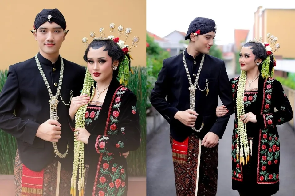 Bikin Pangling! 9 Inspirasi Baju Pernikahan Adat Jawa yang Anggun, Sakral dan Timeless 16 hipwee-adat pengantin Banyumasan