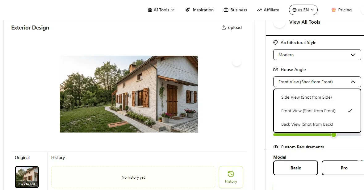exterior visualization