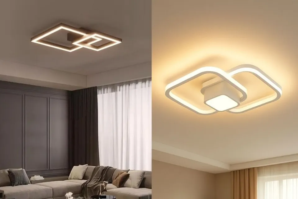 11 Model Lampu Ruang Tamu Minimalis Terbaru yang Bikin Ruangan Makin Estetik 14 model lampu plafon ruang tamu led bentuk kotak