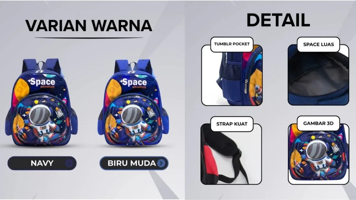 9 Rekomendasi Tas Anak TK Laki-laki yang Keren dan Siap Temani Aktivitasnya di Sekolah 16