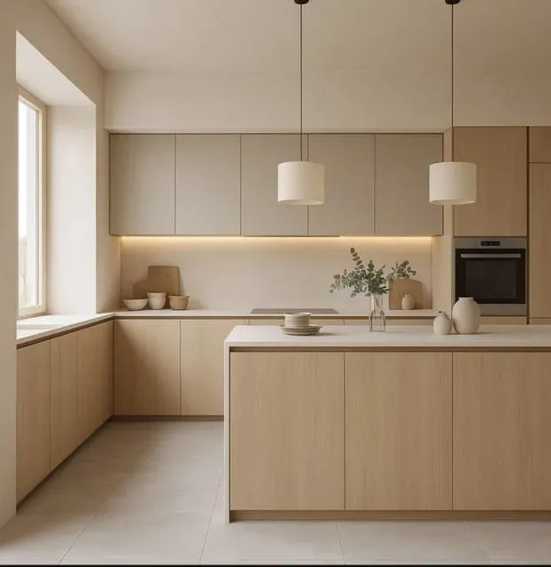 10 Warna Cat Dapur yang Bagus dan Memberi Kesan Nyaman 11 warm white kitchen