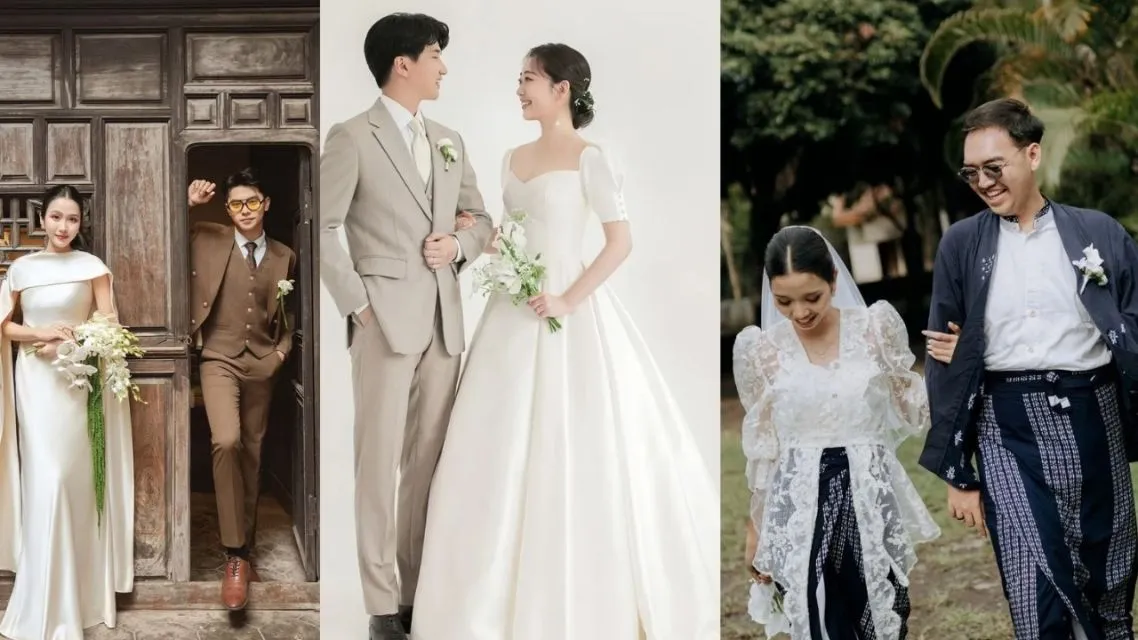 13 Baju Resepsi Pernikahan Modern yang Elegan dan Timeless 28 Baju resepsi pernikahan modern yang penting nyaman dan sesuai selera