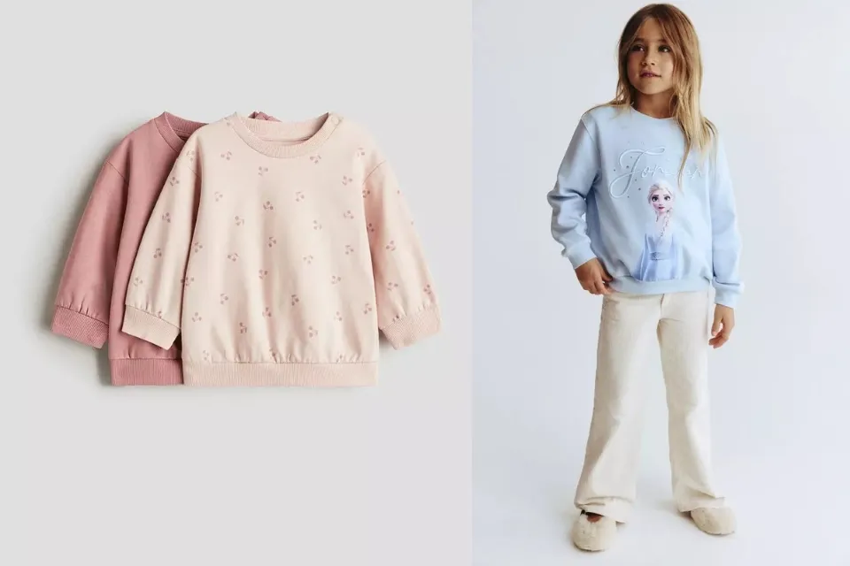 7 Jaket Anak Perempuan yang Keren, Murah, dan Lucu Buat Si Kecil Makin Stylish 10 hipwee-H&M Kids Sweatshirt Bermotif Kartun