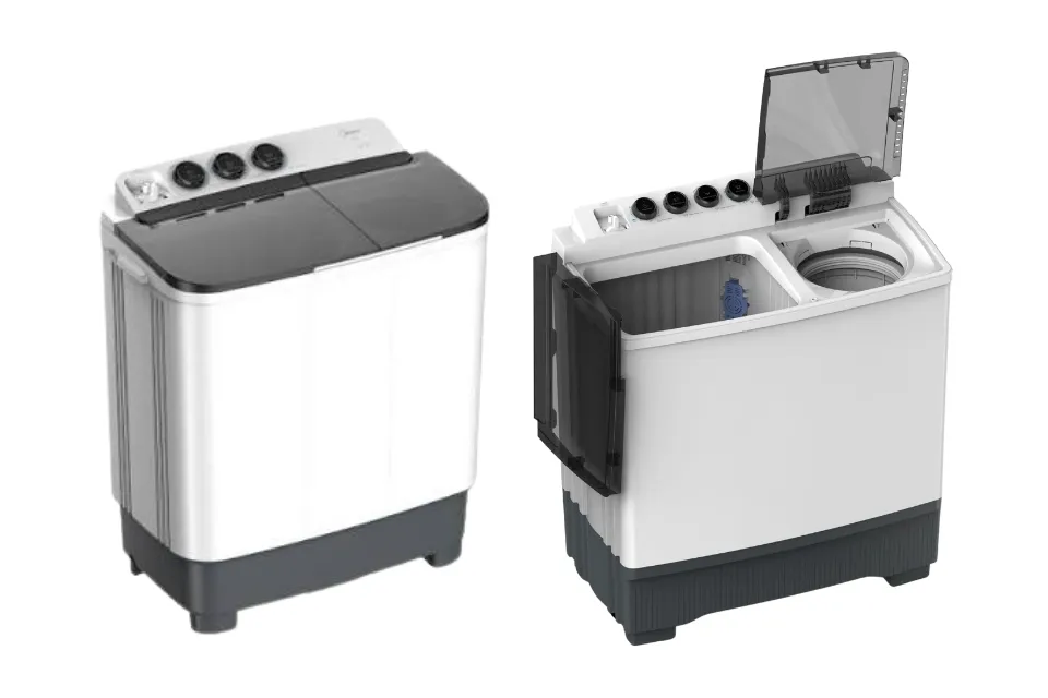 10 Merk Mesin Cuci 2 Tabung Terbaik yang Awet dan Bagus, Ada yang Low Watt Lho! 14 hipwee-Midea MT100W80