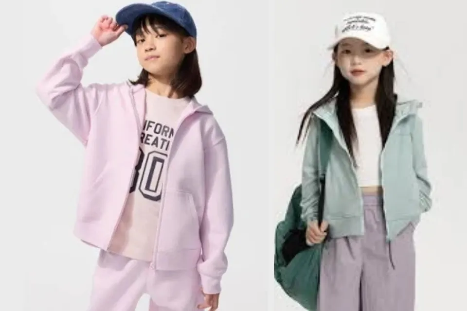 7 Jaket Anak Perempuan yang Keren, Murah, dan Lucu Buat Si Kecil Makin Stylish 9 hipwee-Zip Hoodie Fleece Polos Warna Pastel