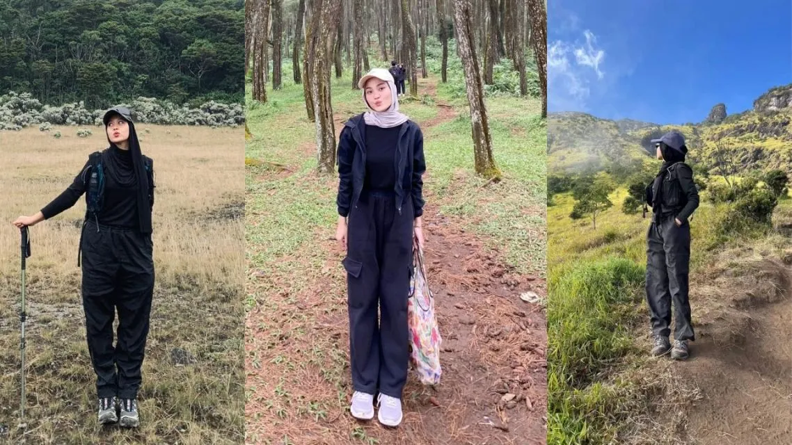 14 OOTD Camping Wanita Kekinian yang Stylish, Nyaman, dan Instagramable 22 OOTD camping wanita (7)