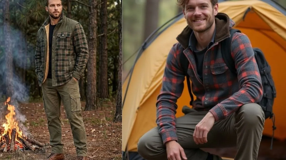 12 OOTD Camping Pria yang Keren, Nyaman, dan Siap Menjelajah Alam 14 OOTD camping pria (1)